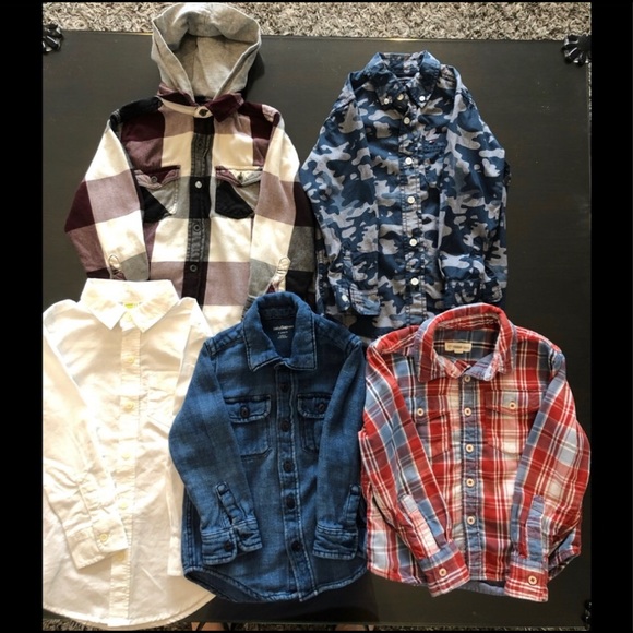 Tommy Hilfiger Other - Boys BUNDLE of 5 button down dress shirts size 4
